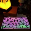 Lumbor37 Cartera Ligera Colorida Crujiente Reflectante del Arco Iris Luminosa