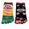 Mode Select Women's Five Toe Socks, Character, Thin, Summer, Ankle