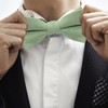 DHSBGWSX 1 Piece Children's Bow Tie, Boys Tie, Plain, Adjustable