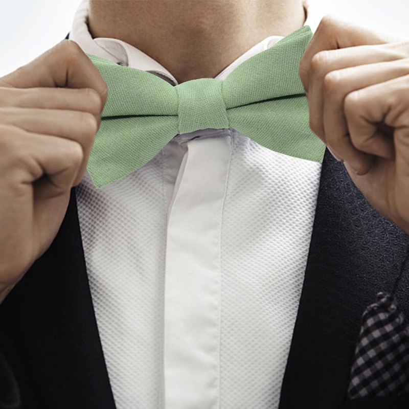 DHSBGWSX 1 Piece Children's Bow Tie, Boys Tie, Plain, Adjustable