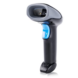Posunitech Wireless 1D 2D QR Handheld Barcode Scanner 3 in 1 Bluetooth & 2.4GHz Wireless & USB Wired Connection for Supermarket, Mobile Payment, Store, Warehouse