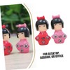 FELTECHELECTR Japanese Kimono Doll Set 6pcs Miniature Traditional Japanese Dolls