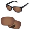 PapaViva Replacement Lenses for Oakley Holbrook OO9102, Copper brown -