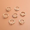 Sttiafay Boho Stacking Knuckle Joint Rings Set Gem Stackable Index