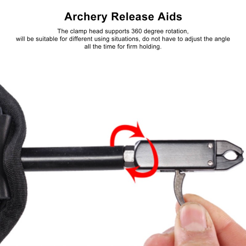 Archery Trigger Release Aids Wrist Strap Bow Trigger 360 Degree