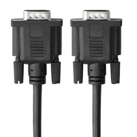 SAISN VGA to VGA Video Cable, VGA Monitor Cable Male to Male 15 Pin Full HD 1080P High Resolution Black Cord for TV, Compter, Projector, 3 Feet