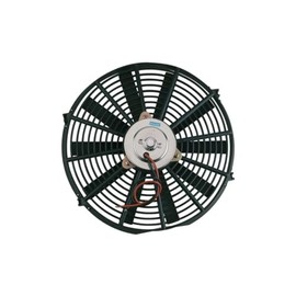 Perma-Cool 19124 Electric Cooling Fan, Standard, 14 in, Push/Pull, 2450 CFM, 12V, Straight Blade, 15.5 x 14 in, 3.75 in Thick, Plastic, Each