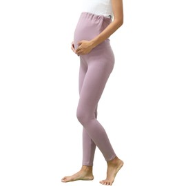 et by munny Maternity Leggings Over The Belly Womens Black High Waisted Workout Pregnancy Pants… (US, Alpha, Large, X-Large, Purple)