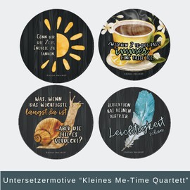 Kleines Me-Time Quartett – Geschenk zur Aufmunterung & Achtsamkeit, Geschenk für Frauen, Mitbringsel, Reha-Geschenk, Kleinigkeit Weihnachten