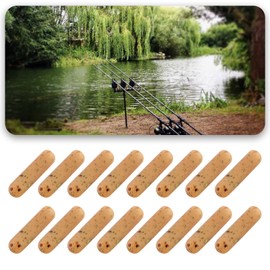 EMSea 30 Pieces Camouflage Long Cap 25 mm Sleeve Fishing Line Set for Carp Reservoir Sea Fishing Rods