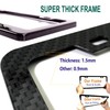 BGGTMO Anti Theft License Plate Frames -Carbon Fiber Patterns Metal