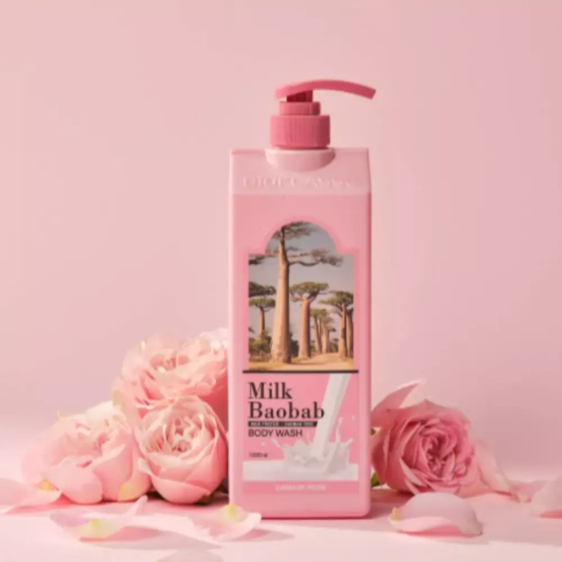 Milkbowbab 밀크바오밥 샴푸 트리트먼트 바디워시 다마스크로즈 Milk Bao Bao Shampoo