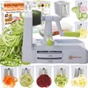 Brieftons 7-Blade Vegetable Spiralizer: Strongest-Heaviest Spiral Slicer, Best Veggie Pasta