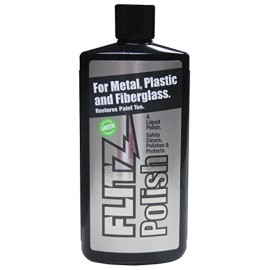 Flitz LQ 04535 Green Metal, Plastic and Fiberglass Polish Liquid, 3.4 oz. Bottle