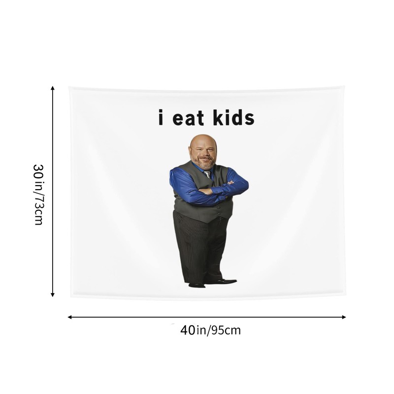 I Eat Kids Bertram Tapestry for Bedroom, College Dorm or