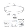 SILVERCUTE Sterling Silver Anklets for Women, Waterproof Initial Heart Ankle