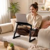 Adjustable Folding Laptop Desk for Bed and Sofa – Portable