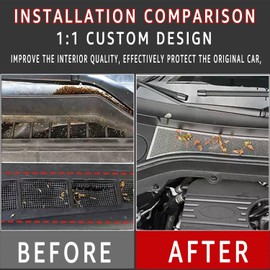 JIEREPU Windshield Cowl Grille Top Panel Covers for Ford Explorer 2020-2025 – Precision Fit, Easy Install - Protects Against Debris & Enhanced Protection (Silver,Set of 3)