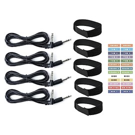 Silverline 4 Cable Connection Kit for eDRUMin 4 MIDI Drum Trigger Interface