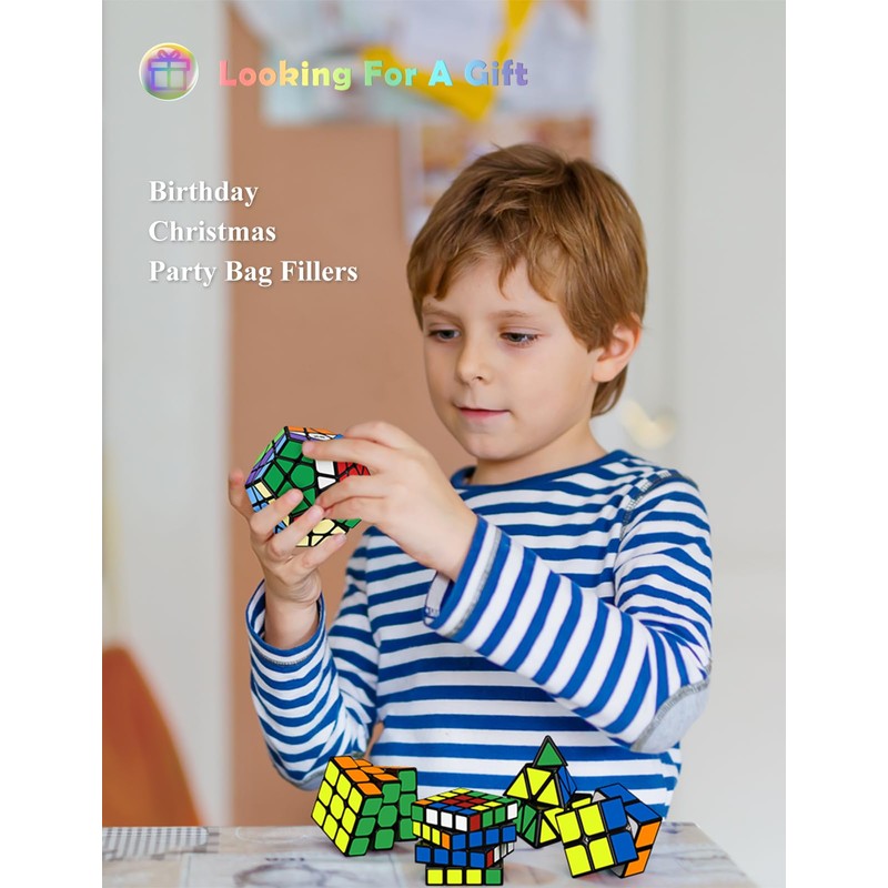 ROXENDA Speed Rubik's Cube Set, 2 x 2 3 x