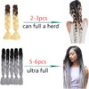 Showjarlly 5 Pieces Ombre Jumbo Braid Synthetic Hair 24 Inch