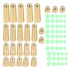 T0048 75PCS 5size Brass Weights Fishing Sinkers with 5size Plastic