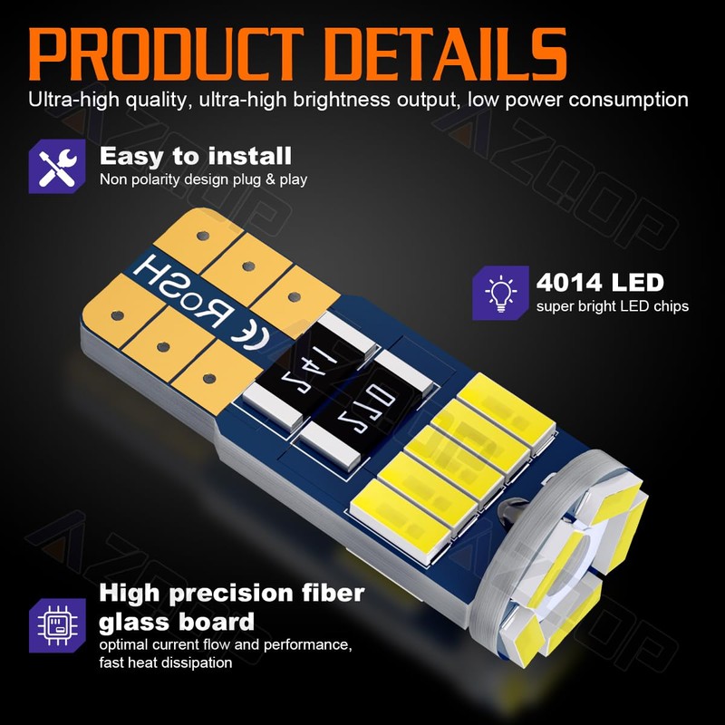 921 912 LED Reverse Bulbs For Dodge Ram 1500 2500
