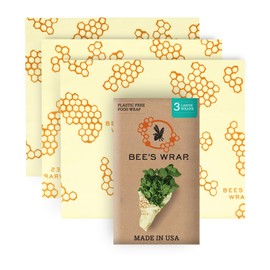 Bee’s Wrap Set of 3 Wraps - Large (33 x 35 cm), Beige