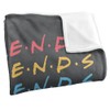 FRIENDS Silky Touch Kuscheldecke, superweich, 152 x 127 cm