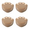 12 Pcs Corner Protector Cat Paw Shape Silicone Material 3.8x3.8x1.9cm