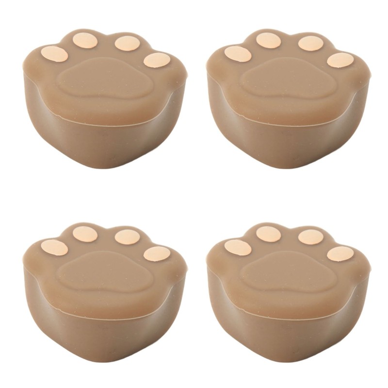 12 Pcs Corner Protector Cat Paw Shape Silicone Material 3.8x3.8x1.9cm