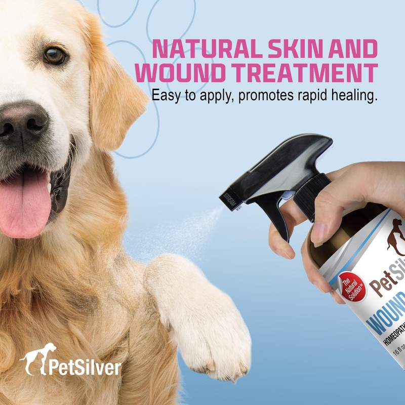 PetSilver Wound & Skin Spray - Dog Wound Spray, Hot