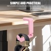 Headphone Desk Hook, C-Clip Foldable Headphone Holder Under Desk Headset