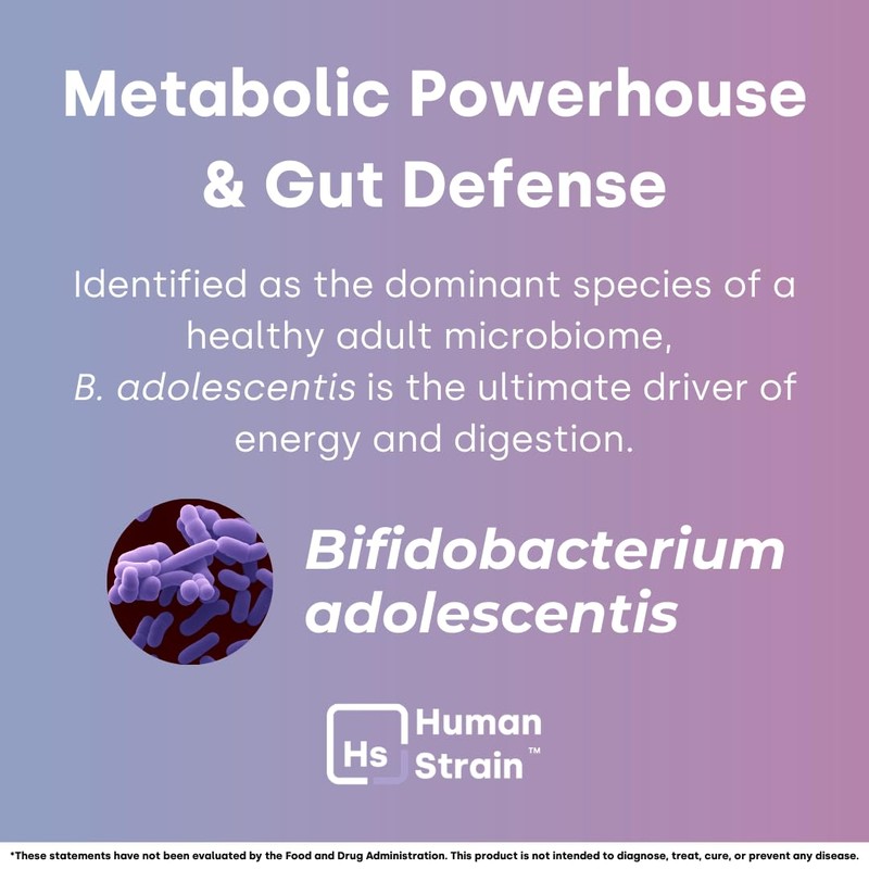 Element Longevity Human Strain Bifidobacterium Adolescentis Probiotic | Fewer Urgent