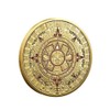 Mexico Mayan Aztec Sun Stone Calendar Gold Coin rophecy Culture