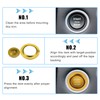 X AUTOHAUX Engine Start Stop Button Cover Kit One Click