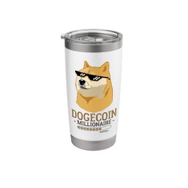 Dogecoin Millionaire Loading Funny Dogecoin Crypto Meme Stainless Steel Insulated Tumbler
