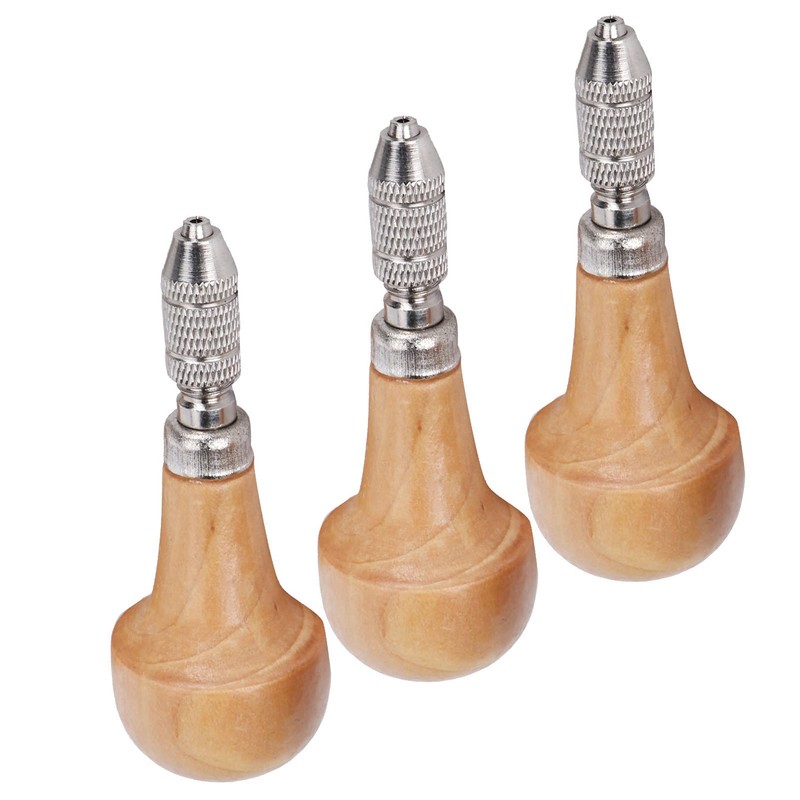 Precise Pin Vise,Graver Handle Pin Vise Jewelers Handles Wooden Vice