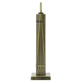 Novelty Metal New York Freedom Tower Model Home Office Decor Ornaments Handcrafted Collections