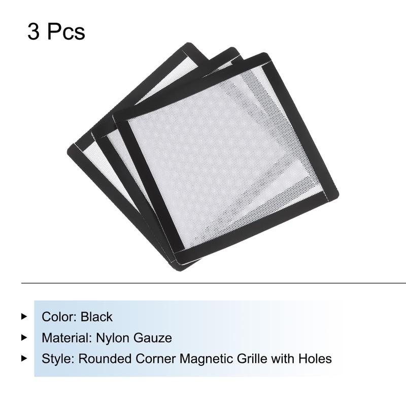 sourcing map PC Dust Filter, 150 x 150 mm, Magnetic