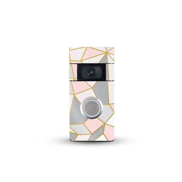 MightySkins Glossy Glitter Skin Compatible with Ring Video Doorbell (2nd