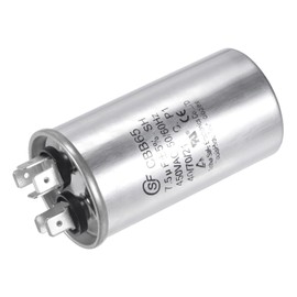 YOKIVE Run Capacitor CBB65, Oval Run Start Capacitor with Terminal Great for HVAC, Air Conditioners, Heat Pumps (Silver, 7.5uF 7.5mfd 450V AC 40/85/21)