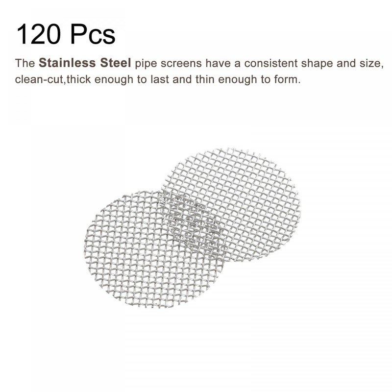 sourcing map Pipe Screen Stainless Steel Screens, 3/8 Inch (9.5mm)
