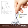 TROIKA 2 x Patent Key Holder Basic Set KYR60/MC TB-KYR60/MC