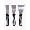 Spatula Set - 3 Flexible and Rustproof Stainless Steel Blades
