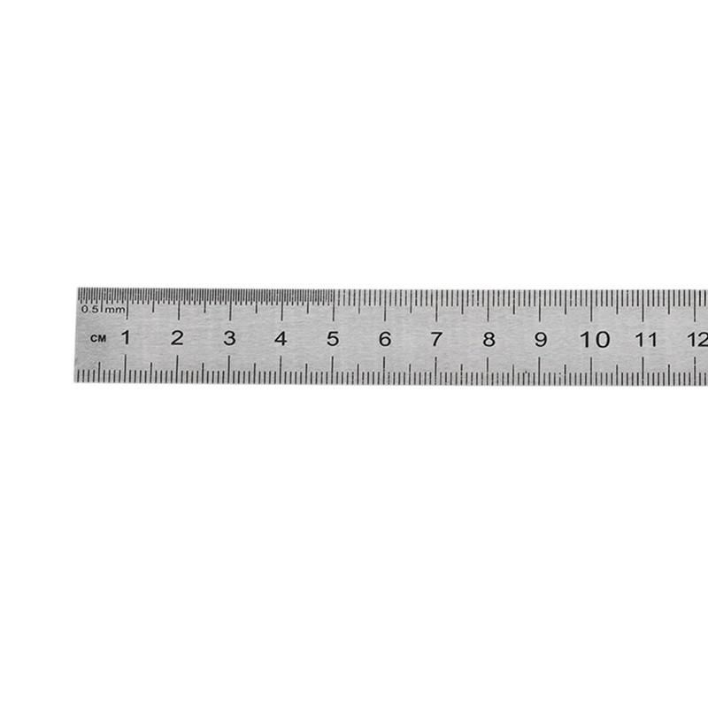 Kozelo 2pcs Stainless Steel Ruler - [8 Inch] Straight Edge