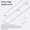 Silver Necklace for women men 3.5mm Cuban Chain 925 Sterling