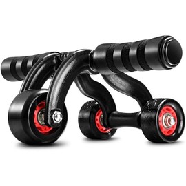 Wheel Roller 3-Wheel Triangular Ab Roller Fitness Equipment Heavy Duty Abdominal Carver Abs Trainer Outdoor Indoor Workout Machine Unisex Home Gym