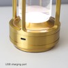 Cordless Table Lamp, LED Touch Metal Bedside Lamp, 3-Colour Infinitely