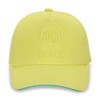 Inter Embossed Cap Visor Unisex Adult, yellow